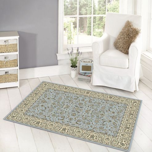 Image of Million Point Chatsworth Blue/ivory 80x150 Cm Rug