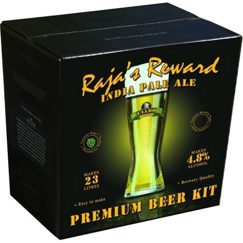Image of Bulldog Home Brew Beer Kit - Raja's Reward India Pale Ale (ipa) - 40 Pints