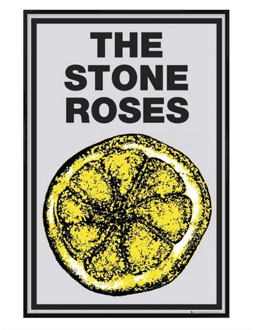 Image of The Stone Roses Gloss Black Framed Lemon Poster