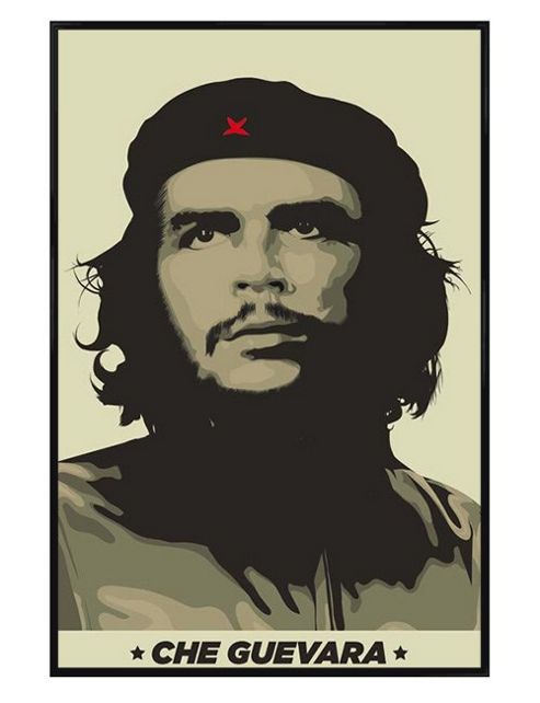 Image of Che Guevara Gloss Black Framed An Original Revolutionary Poster