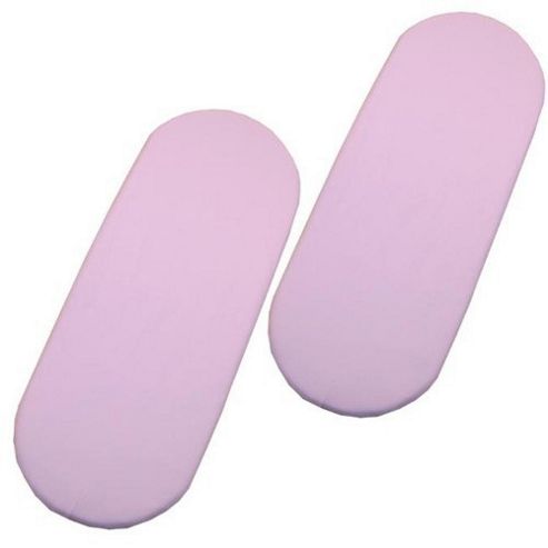 Image of 2 Pack Pram Jersey Fitted Sheet (pink) 40cm X 80cm