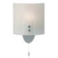 Endon Lighting Modern Glass Wall Light in Chrome