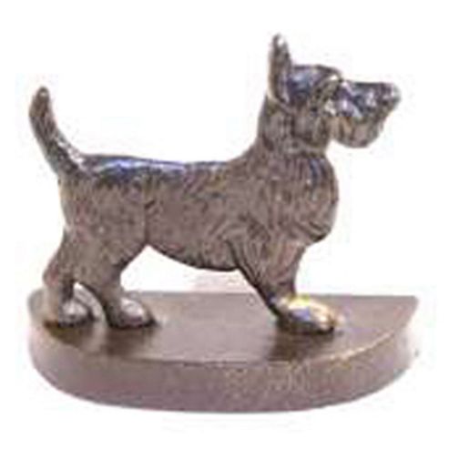 Image of Scotty - Dog Shaped Metal Door Wedge / Stop - Pewter