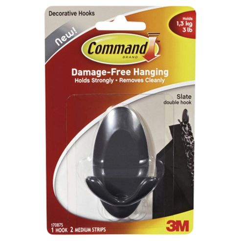 Image of Command Slate Double Hook 1pk