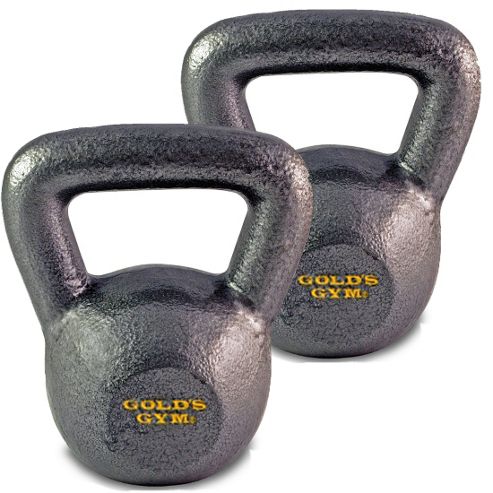 Image of Gold's Gym 2 X 4kg Kettlebell Cast Iron