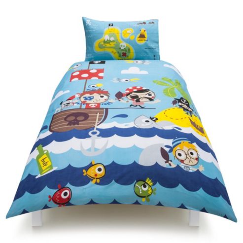 Image of Tesco Kids Pirates Single Duvet Set