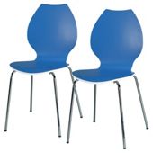 Candy Pair Of Chairs White / Blue