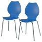 Candy Pair Of Chairs White / Blue