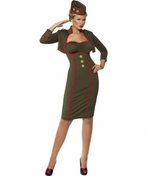 Image of Army Girl - Adult Costume Size: 12-14