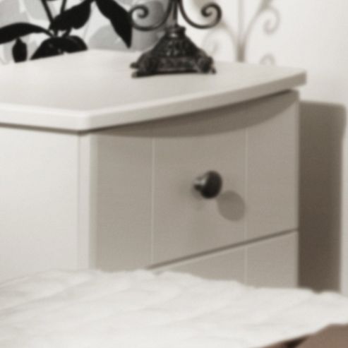 Image of Welcome Furniture Kingston 2 Drawer Bedside Chest With Locker - Cream