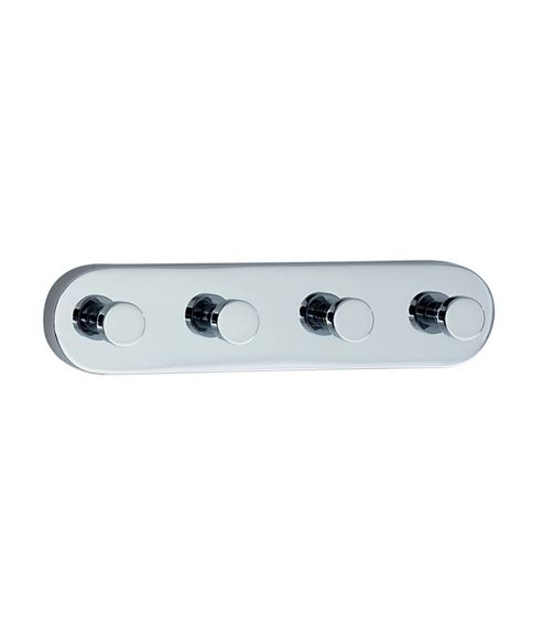 Image of Smedbo Loft Quadruple Hook - Polished Chrome