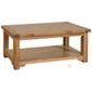 Kelburn Furniture Toulouse Coffee Table in Medium Oak Stain and Satin Lacquer