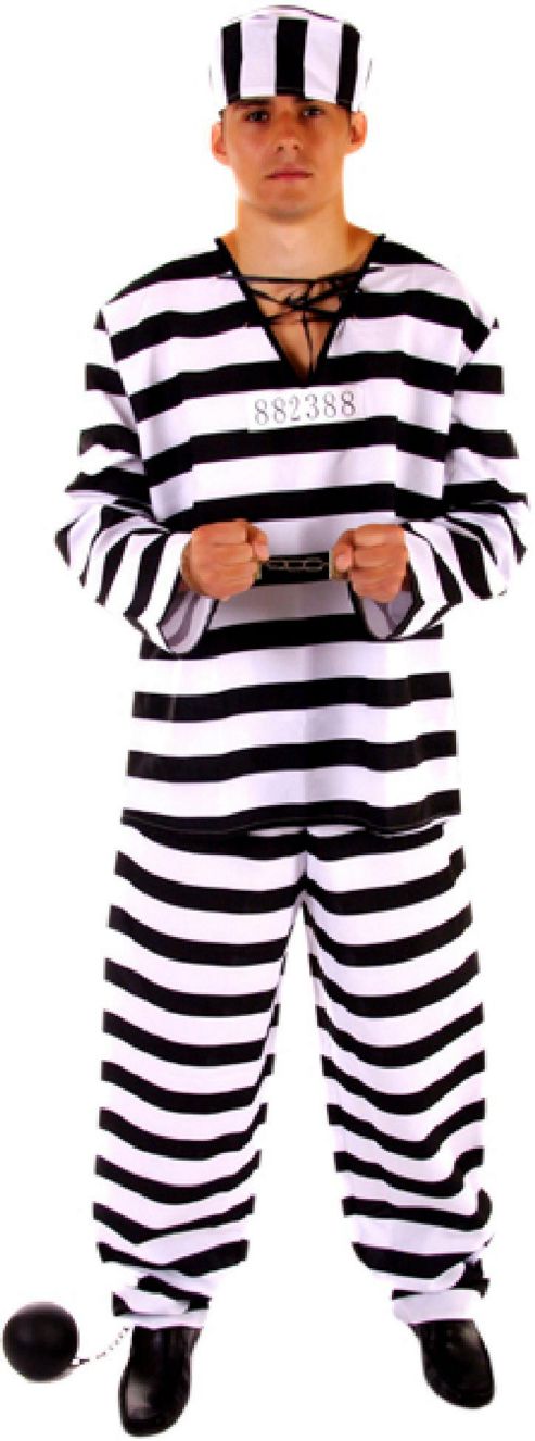 Image of Prisoner - Adult Costume Size: 36-38