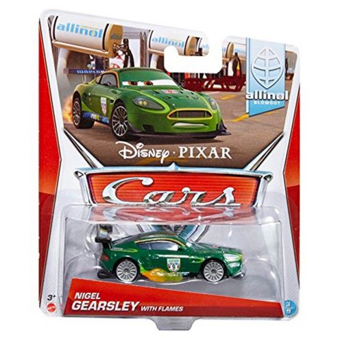 Image of Disney Pixar Cars Diecast Nigel Gearsley With Flames