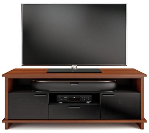Image of Bdi Braden Natural Stained Cherry Tv Cabinet
