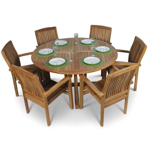 Image of Teak Set Large Round Table