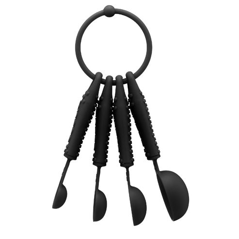 Image of Bodum Bistro Set Of 4 Measuring Spoons, Black