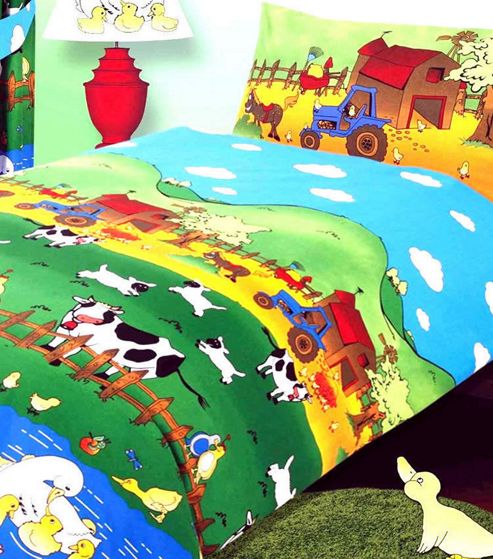 Image of Farm Yard Animals Bedding - Pure Cotton Single