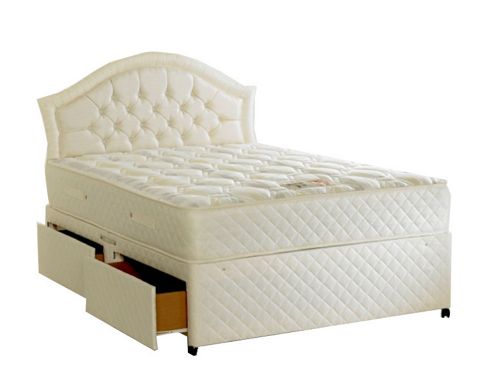 Image of Home & Haus Penaber Divan Bed - Small Double - With 4 Drawer