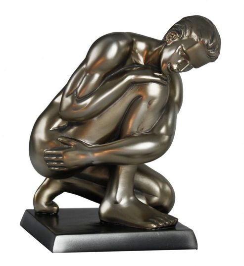 Image of House Additions Greek Crouching Male Figurine