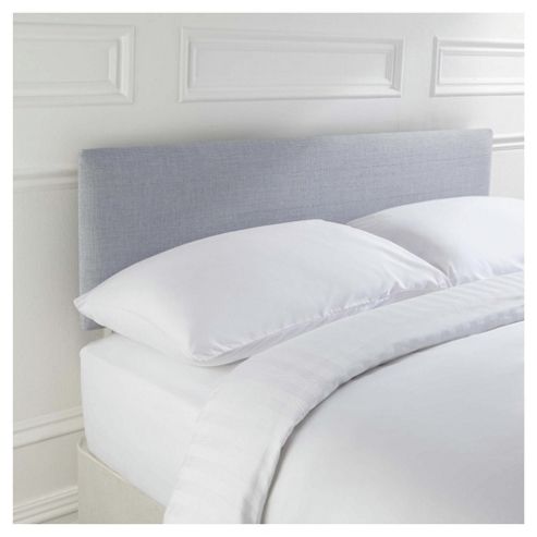 Image of Seetall Mittal Headboard Linen Effect Light Grey King
