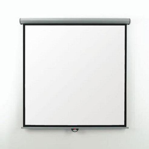 Image of Metroplan Eyeline Electric Wall Screen Square Format (180cm X 180cm) Wide Wall/ceiling Screen (white Case)