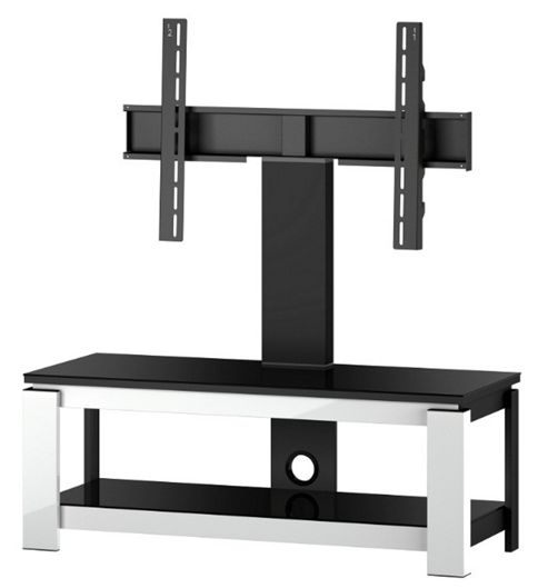 Image of Sonorous Hg1025 Tv Stand white Black