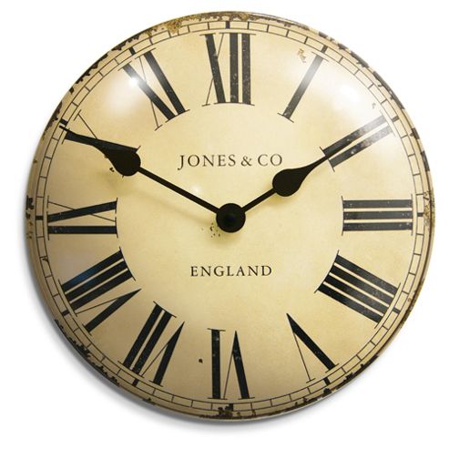 Image of Jones & Co Large Convex Clock 40 X 40cm
