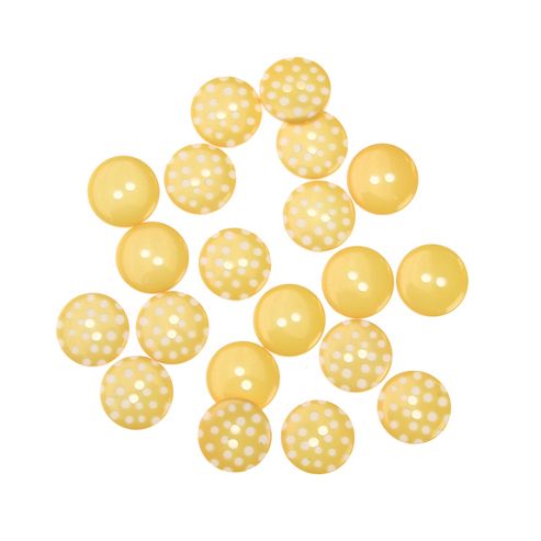 Image of Button Matchbook - Spotty Yellow