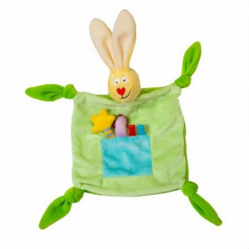 Image of Taf Toys Rabbit Blankie - Green