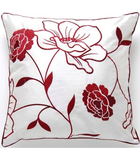 Image of Catherine Lansfield Designer Chloe Cushion Cover - Red