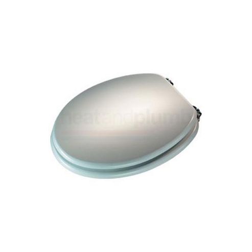 Image of Croydex Wl522241 Toilet Seat Mdf White Chrome