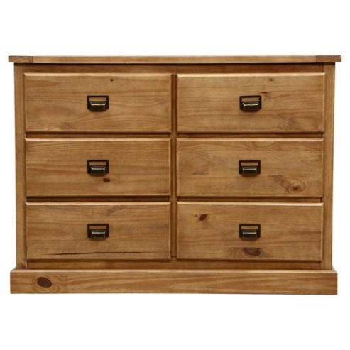 Image of Portobello 6 Drawer Chest - Solid Oak