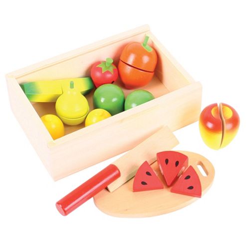 Image of Bigjigs Toys Bj747 Wooden Play Food Cutting Fruit