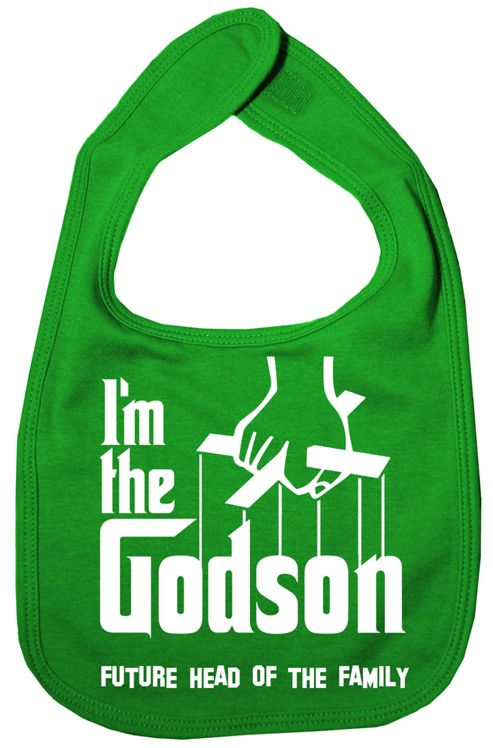 Image of Dirty Fingers I'm The Godson Future Head Of The Family Bib Green