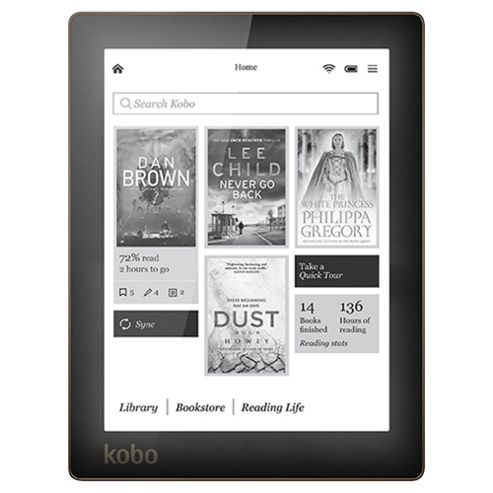 Image of Kobo Aura, 6" Touchscreen Ereader, 4gb, Wifi - Black