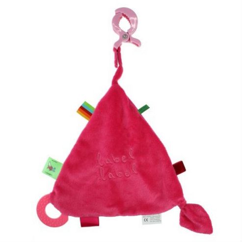 Image of Label Label Clip-on Triangle (pink/fuchsia)