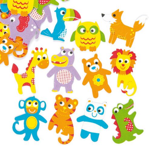 Image of Funky Animal Foam Stickers (pack Of 105)