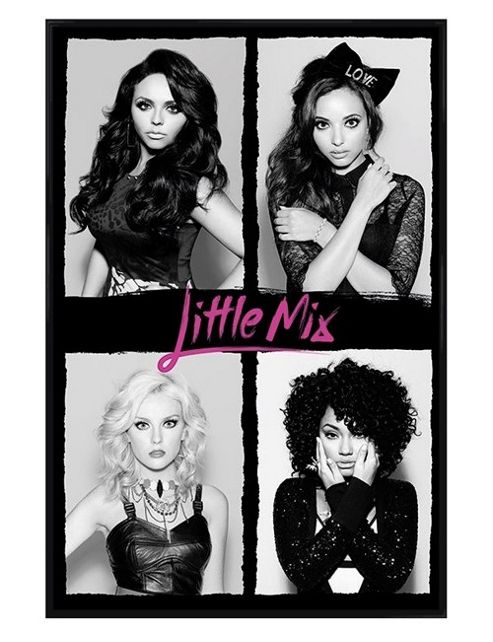 Image of Little Mix Gloss Black Framed Little Minxes Poster