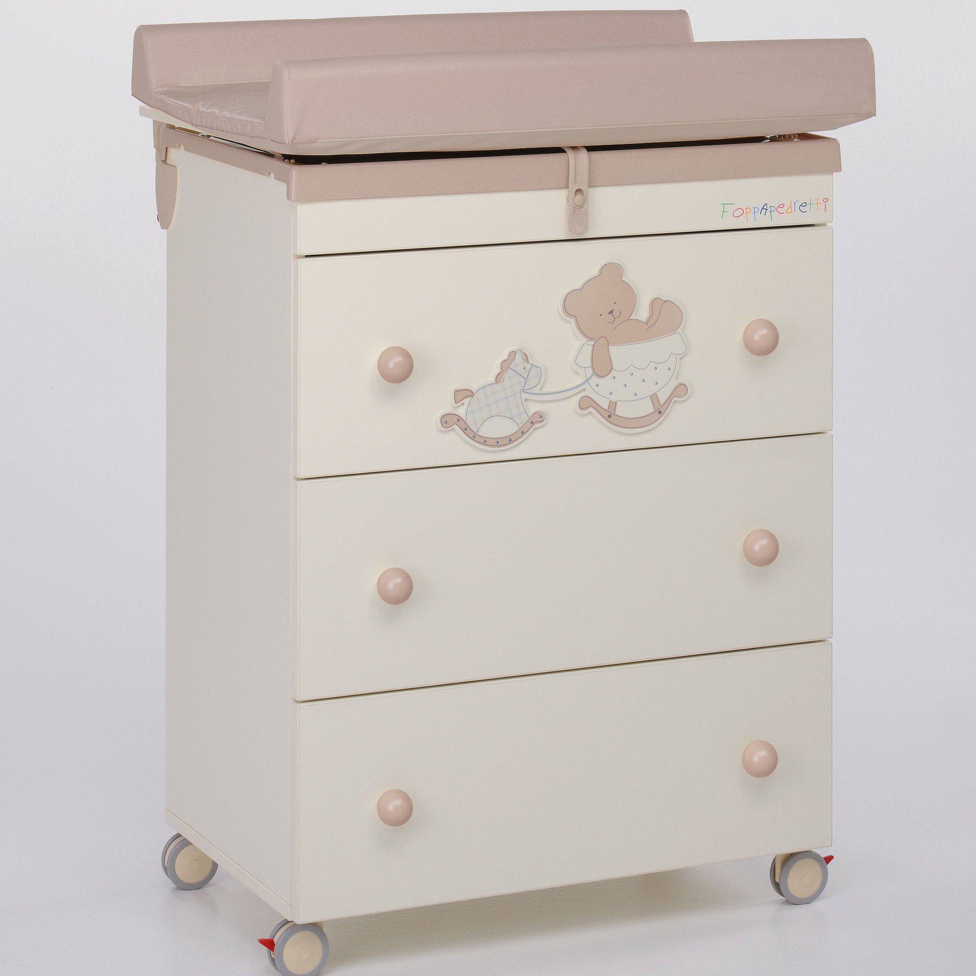 Foppapedretti Bambino Legno Amy Changing Table in Honey and Cream at Tesco Direct