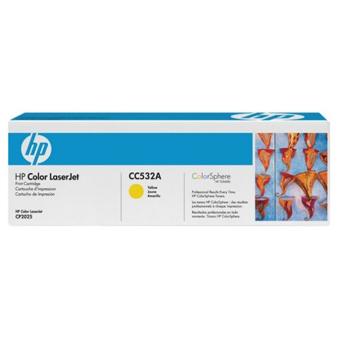 Image of Hp Laser Cc532a Laser Toner Cartridge - Yellow