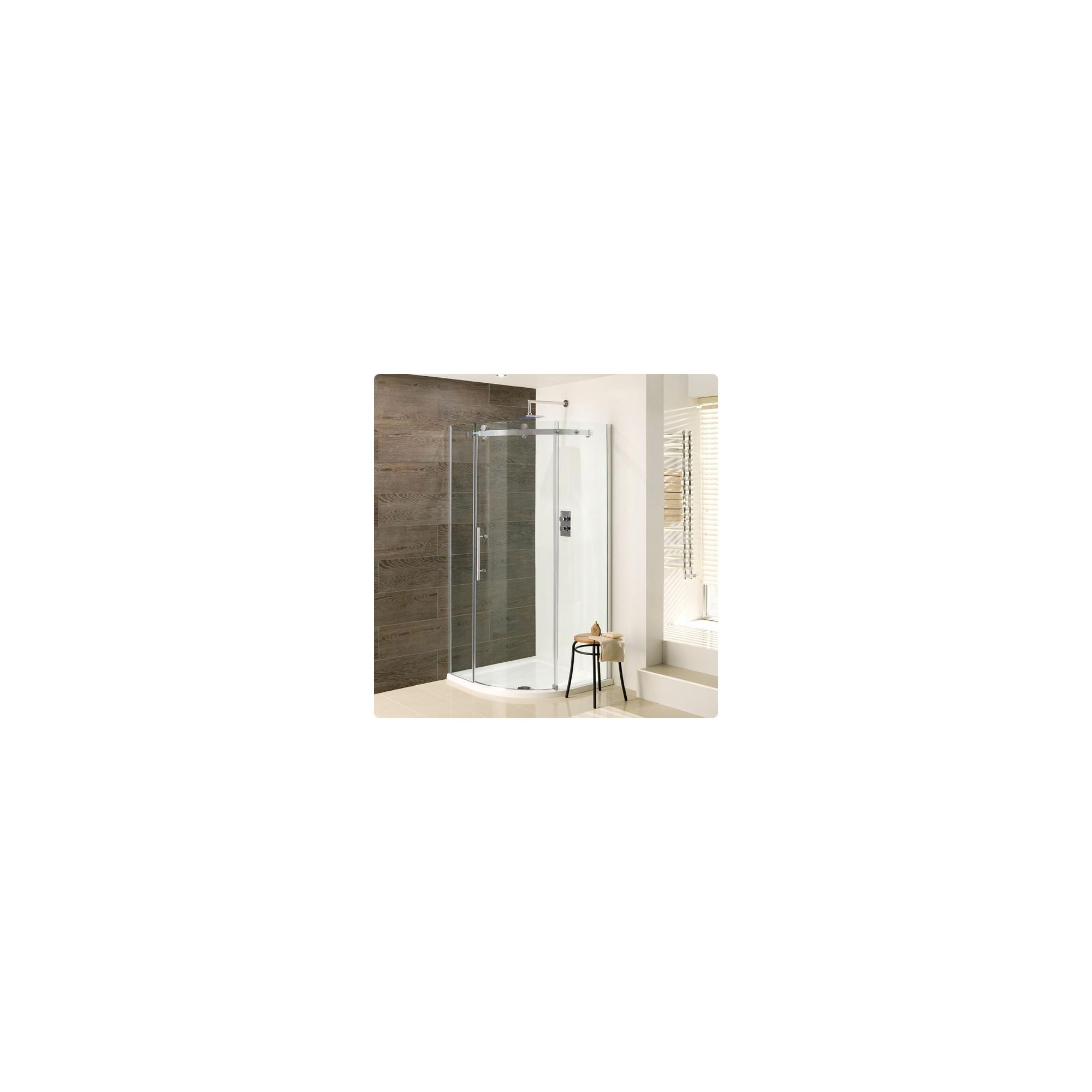 Duchy Deluxe Silver Quadrant Shower Enclosure 900mm (Complete with Tray), 10mm Glass at Tesco Direct