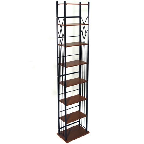 Image of Dakota - 140 Dvd Blu-ray / 210 Cd Media Storage Tower Shelves - Black