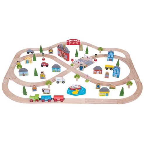 Image of Bigjigs Rail Bjt015 Town And Country Train Set
