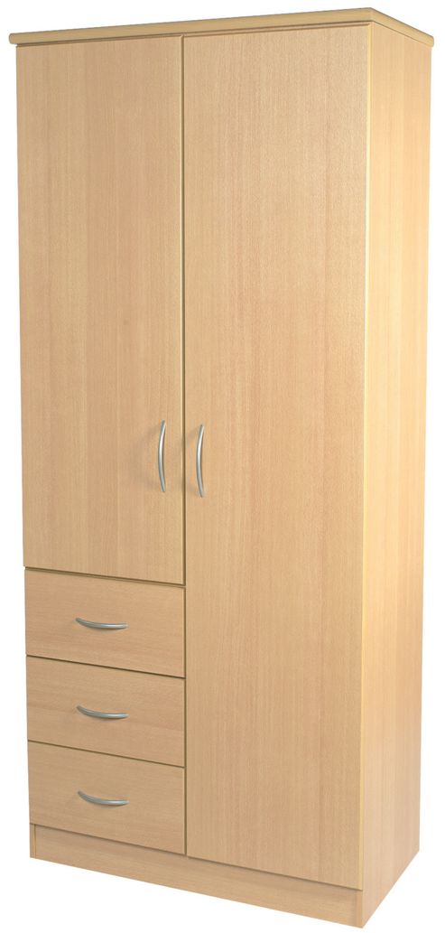 Image of Welcome Furniture Avon Combi Wardrobe - Light Oak