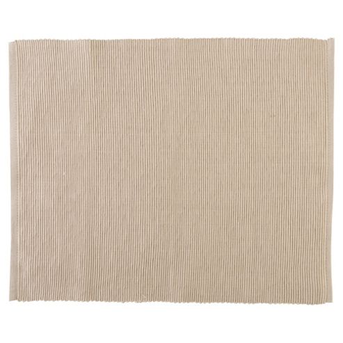 Image of Tesco Ribbed Placemat, Natural