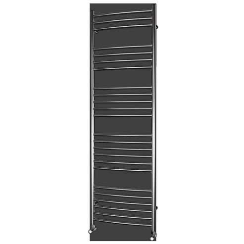 Image of Urbane Designs Curvo Curved Traditional Heated Towel Rail - 160 Cm H X 50 Cm W X 13 Cm D