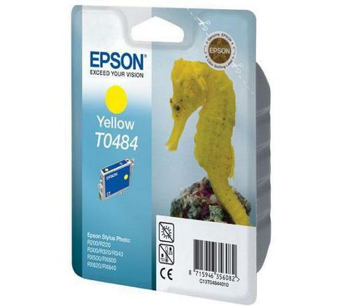 Image of Epson T0484 Yellow Ink Cartridge For Yellow Photo R200/r300/r320/r340/rx500/rx600/