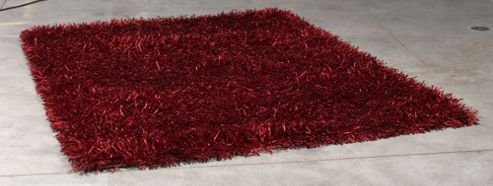 Image of Angelo Capri Red Knotted Rug - 300cm X 200cm (9 Ft 10 In X 6 Ft 6.5 In)