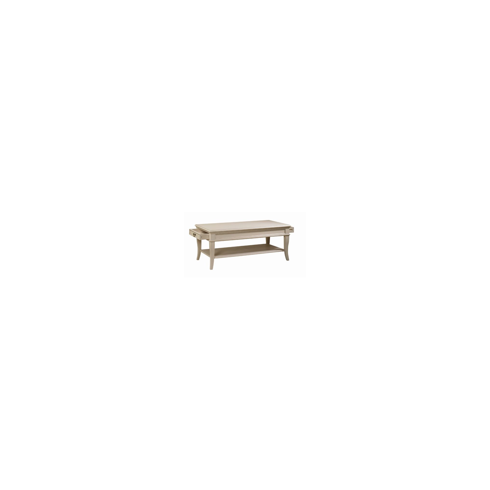 YP Furniture Country House Coffee Table - Oak Top and Ivory at Tesco Direct